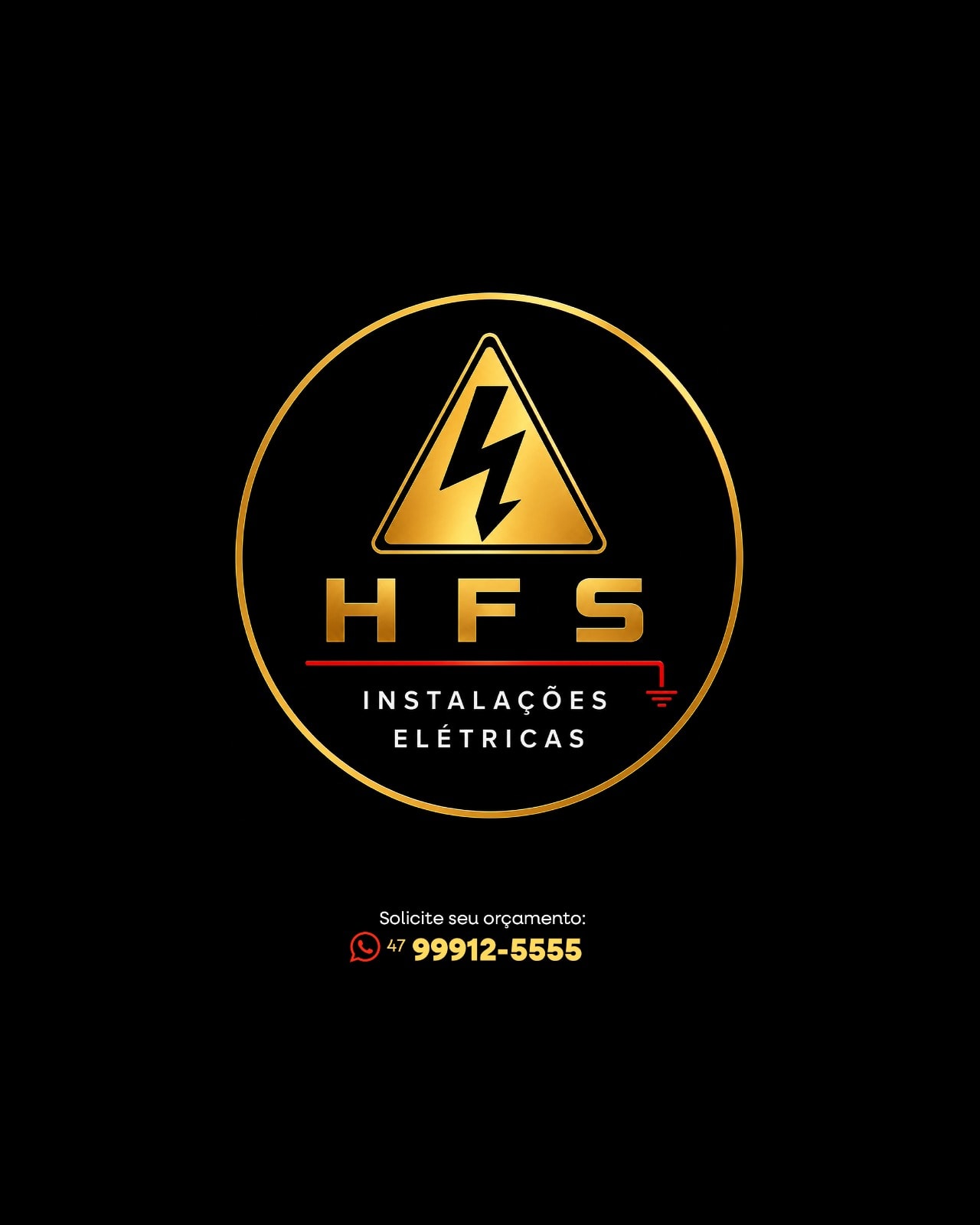 Cartão de contato HFS Instalações Elétricas