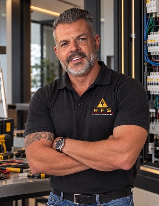 Fernando Santiago, à frente da HFS Instalações Elétricas